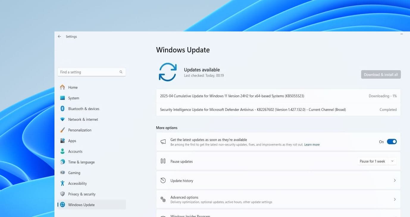 Windows 11 KB5055523 - April 2025 Patch Tuesday Download